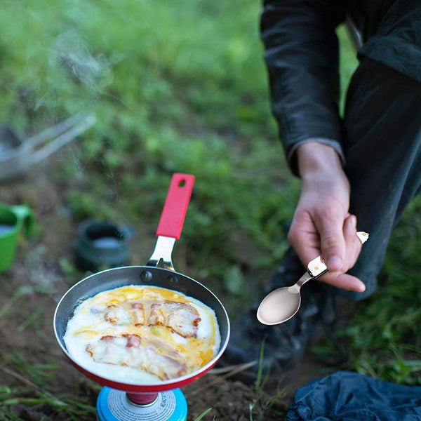 Steel Camping Spoon, Fork, Knife and Can/Bottle Opener